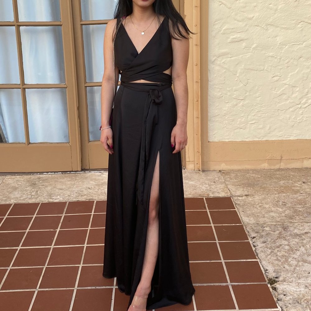 Donna Karan X Revolve Cross Front Dress